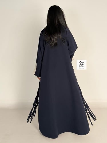 عبايه ميثاء بقماش شيفون جورجيت مشجر