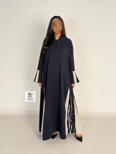 عبايه ميثاء بقماش شيفون جورجيت مشجر