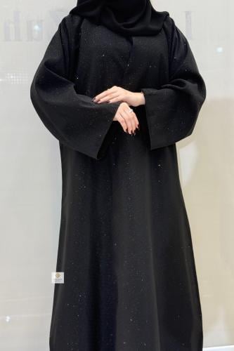 عبايه كلوش بقماش جورجيت لمعه خفيف كامل