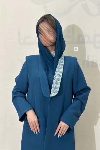 بليزر باربي رسمي مبطن بقماش باربي تركواز