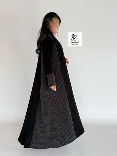 عبايه ديم كلوش بقماش اندونسي بتدخيل اورجنز لمعه سل...