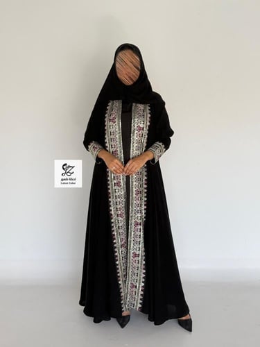 عبايه هند دبل كلوش بقماش ملكي