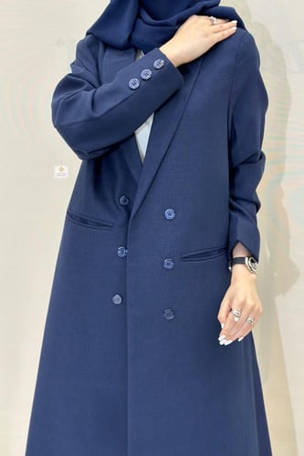 عبايه بليزر رسمي الصيف بقماش لنن