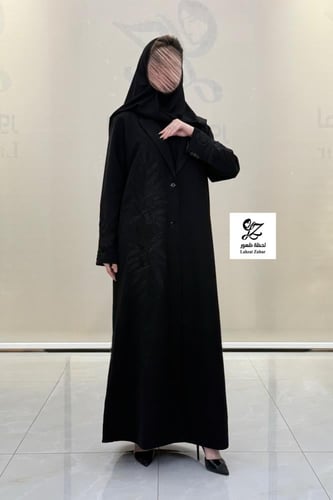 عبايه ميلانا بليزر رسمي مبطن بتدخيل تطريز ناعم لون...