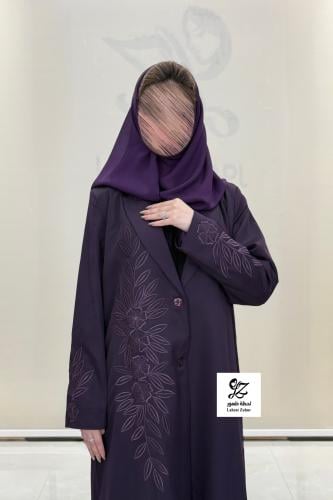 عبايه ميلانا بليزر رسمي مبطن بتدخيل تطريز ناعم لون...