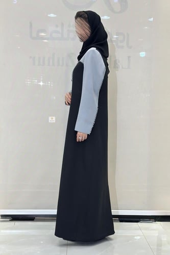 عبايه بليزر الصيف مبطنه بقماش باربي صيفي اسود