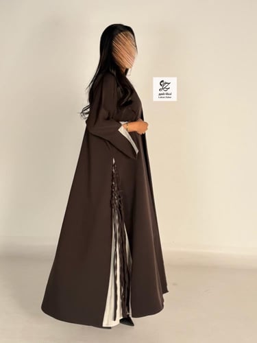 عبايه شجون كلوش بقماش كريب اندنوسي