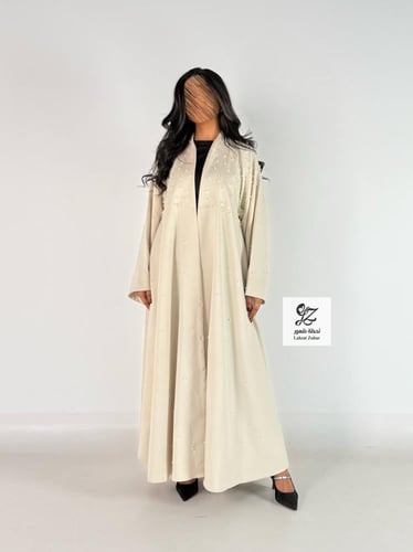 عبايه مبهره دبل كلوش بقماش باربي بتدخيل لولو فخم