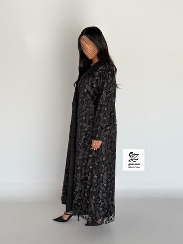 عبايه طلة بقماش تفته ميكادو لمعه