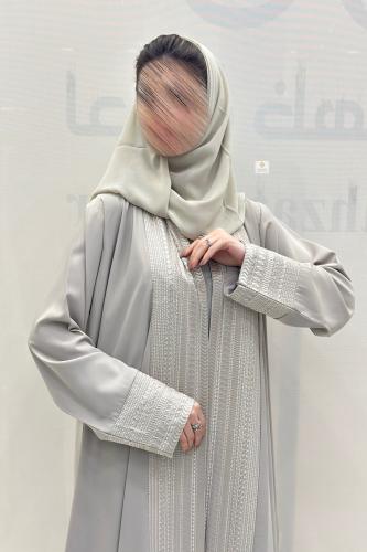 عباية كلوش سدو في الاكمام و قدام قماش انترنت بيج