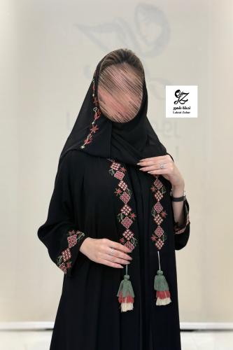 عبايه رسيل بتطريز يدوي مع الطرحه