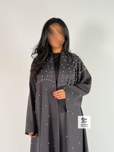 عبايه مبهره دبل كلوش بقماش باربي بتدخيل لولو فخم