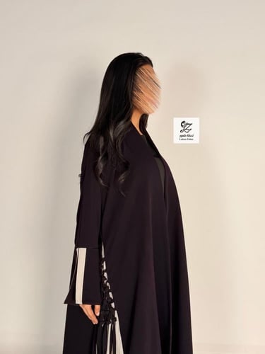 عبايه شجون كلوش بقماش كريب اندنوسي