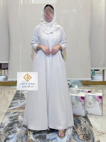 عباية كلوش سدو في الاكمام و قدام قماش انترنت لون ب...