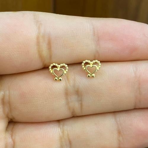 حلق ذهب عيار 18 وزن 1.17