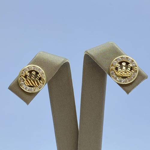 حلق ذهب عيار 18 وزن 1.62