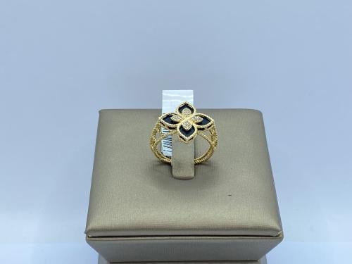 خاتم ذهب عيار 18 وزن 2.57