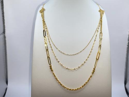 عقد ذهب عيار 21 وزن 3.13