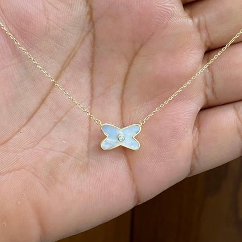 عقد ذهب عيار 18 وزن 3.04