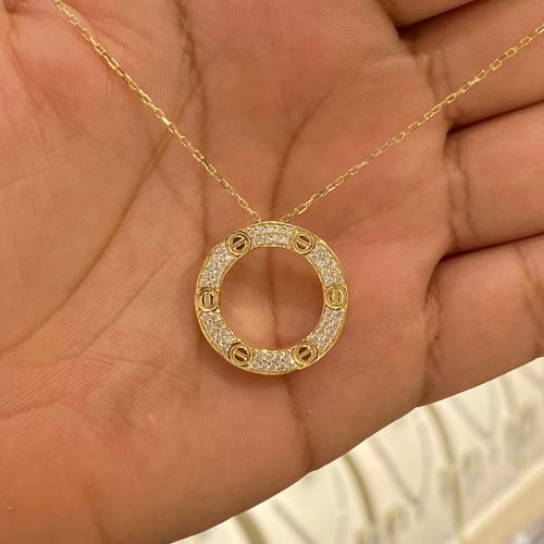 عقد ذهب عيار 18 وزن 8.19