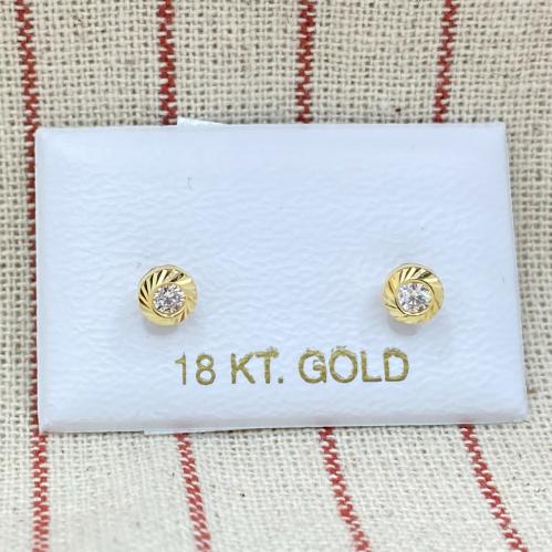 حلق اطفال طبي ذهب عيار 18 وزن 0.10