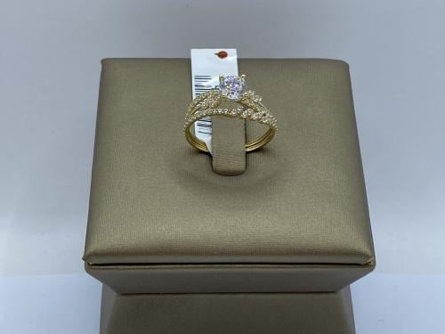 خاتم توينز ذهب عيار 18 وزن 1.72