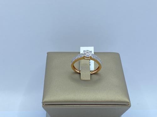 خاتم ذهب روز قولد عيار 18وزن 2.84