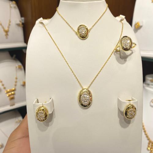 طقم فضة عيار 925 + وزن 12.90