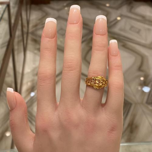 خاتم ذهب عيار 21 وزن 2.76