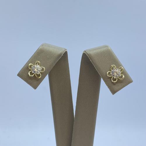 حلق ذهب عيار 18 وزن 0.92