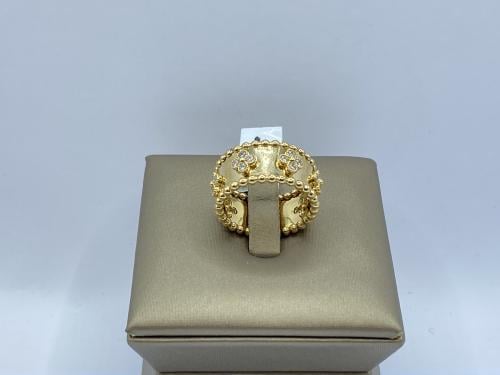 خاتم ذهب عيار 18 وزن 7.84