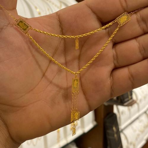 عقد ذهب عيار 21 وزن 2.26