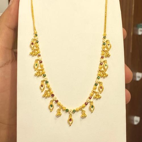 عقد ذهب عيار 21 وزن 12.58
