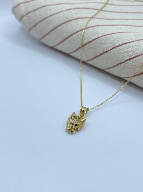 عقد ذهب عيار 18 وزن 2.77