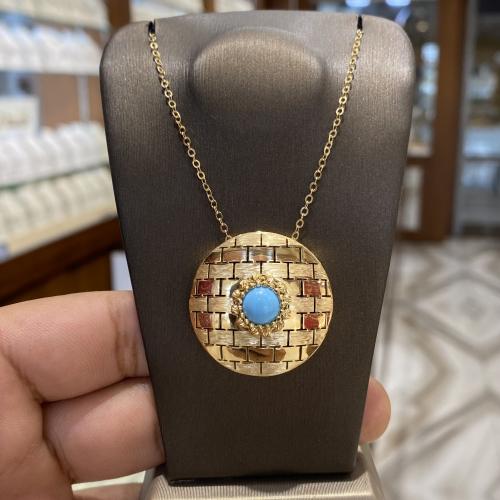 عقد ذهب عيار 18 وزن 9.21