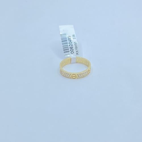 خاتم ذهب عيار 18 وزن 2.05