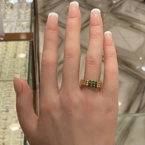 خاتم ذهب عيار 21 وزن 2.04