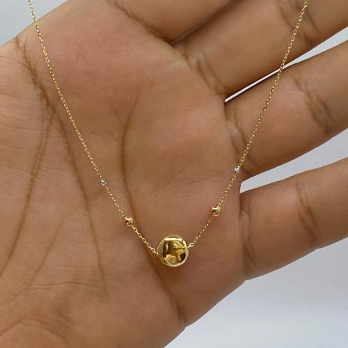 عقد ذهب عيار 18 وزن 1.84