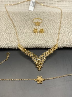 طقم ذهب عيار 21 وزن 8.61