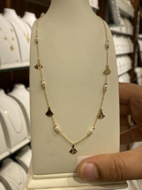 عقد ذهب عيار 18 وزن 2.86