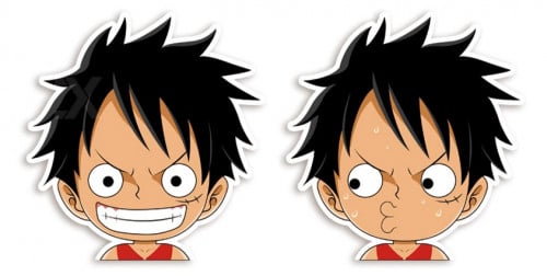 ستيكر مونكي دي لوفي 3D