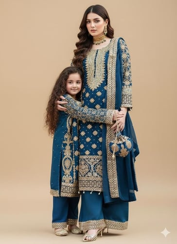 بنجابي اطفال وردة