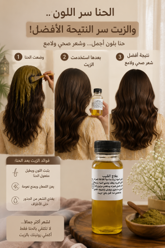 علاج الشيب كورس 3اشهر يعالج لون الشيب القديم بطريق...