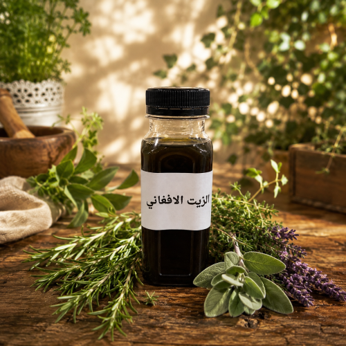 زيت الاعشاب الافغاني معتق ب اعشاب هنديه وملكة الاع...