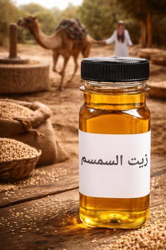 زيت سمسم اصلي من المعصره 400ملي