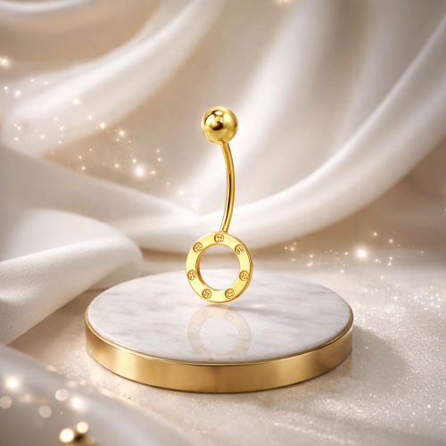 بيرسينق ذهب عيار 18 كارتير لوڤ