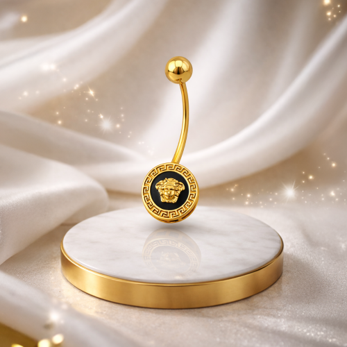 بيرسنق ذهب عيار 18 ڤيرزاتشي اسود