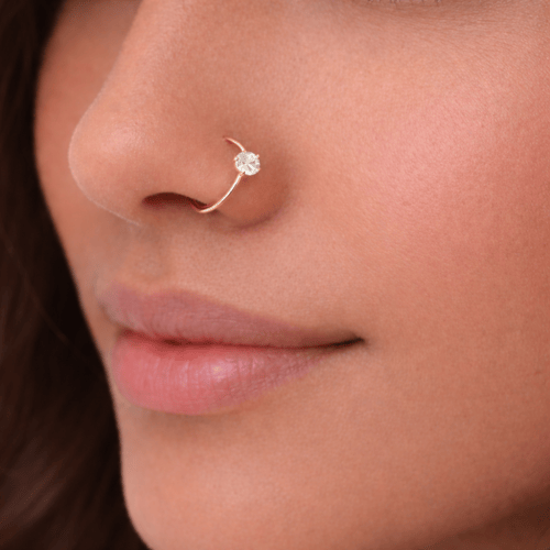 زمام ذهب حلقة تصميم سوليتير