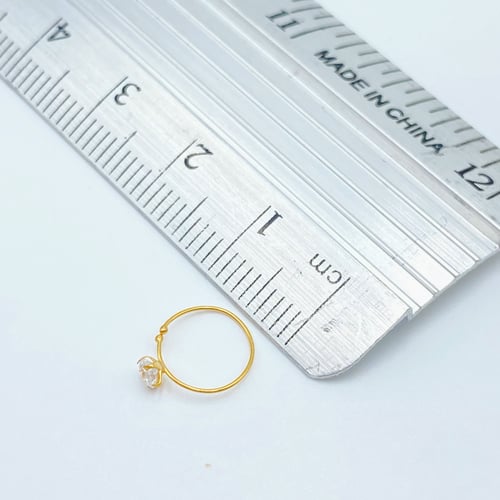 زمام ذهب حلقة تصميم سوليتير