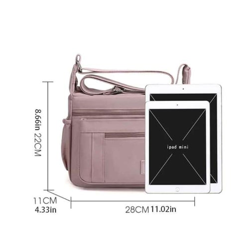 حقيبة كروس نسائية، حزام كتف قابل للتعديل، خفيفة ال...